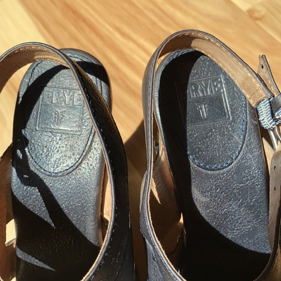 NWOT FRYE Flora Stitch Slingback Heels - Picture 8 of 8